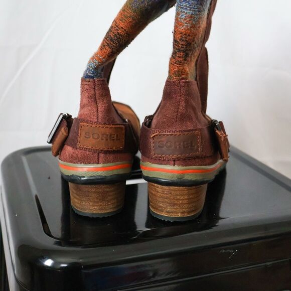 Sorel Women's Slimshortie Chevron Waterproof Snow Boot 7 - Picture 3 of 9